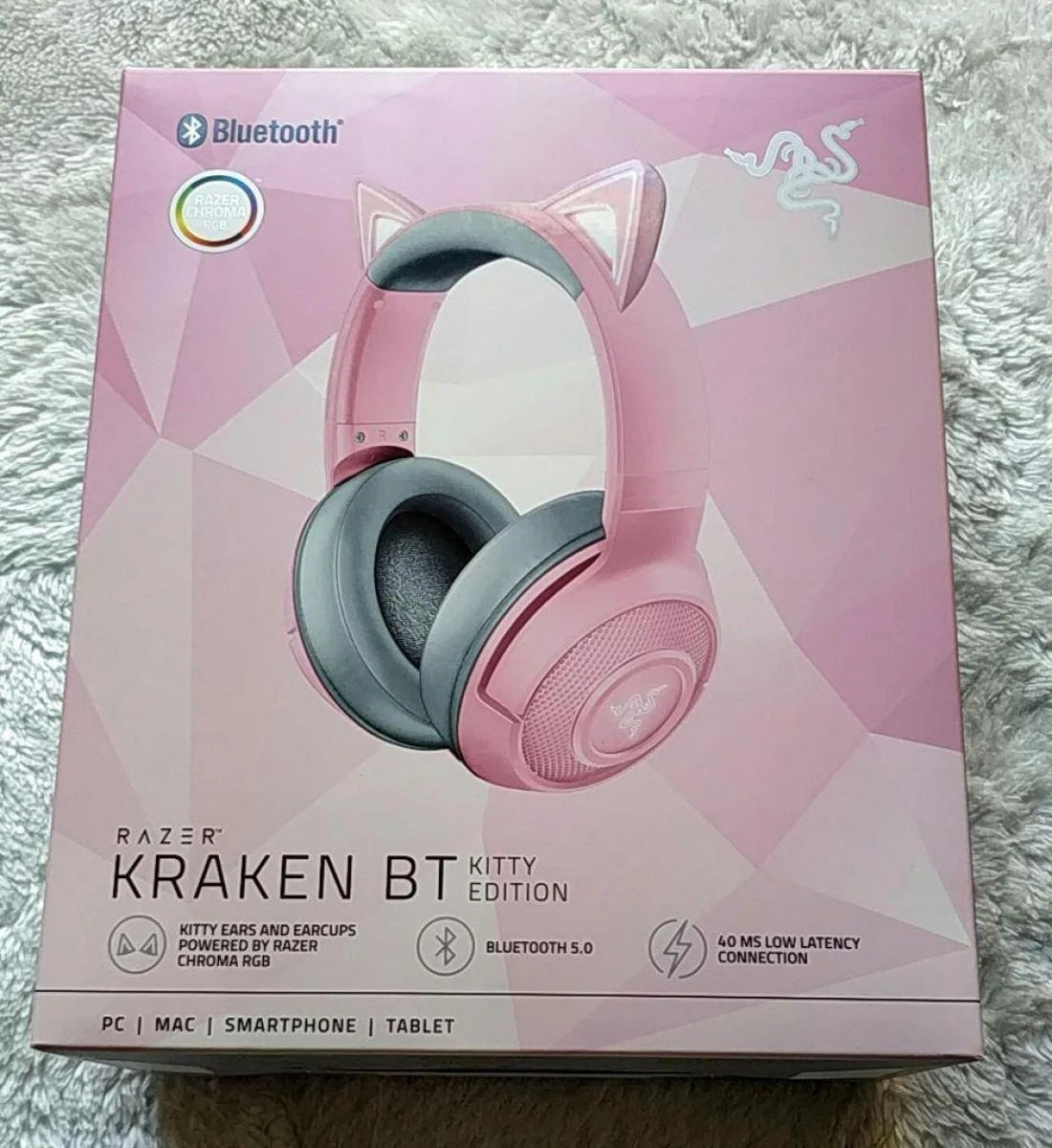 Audífonos Bluetooth inalámbricos con micrófono Razer Kraken - Kitty Edition