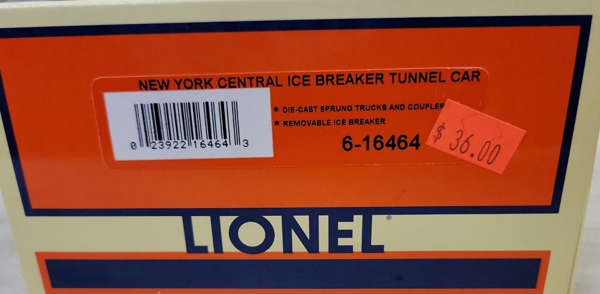 Lionel, New York Central #X32004 Ice Breaker Tunnel Car #6-16464