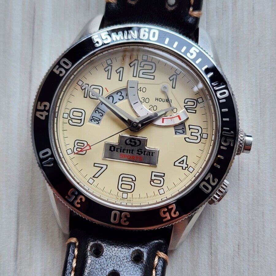 RARE Orient Star Clubman Sports WZ0321EX JDM Cream Dial Automatic Watch
