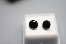 2 Natural Fine Black Spinel - Round 10 MM R10