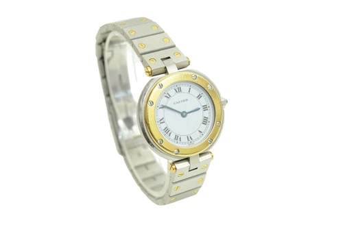 Cartier Santos - 26 mm, Stainless Steel, Gold Plated