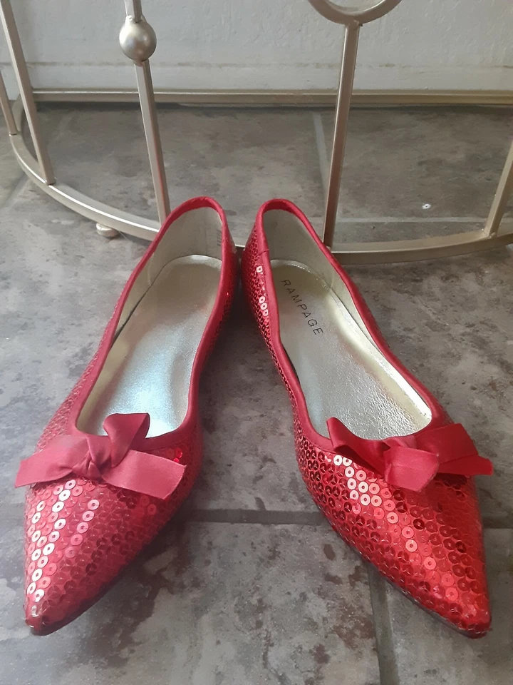 Sapato slip on 123 Wizard of Oz vermelho rubi brilhante Rampage - Imagem 2 de 3