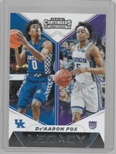 2019 PANINI CONTENDERS DRAFT PICKS BASKETBALL LEGACY DE'AARON FOX #21