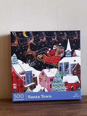NEW Galison SANTA TOWN 500 piece puzzle Christmas limited release
