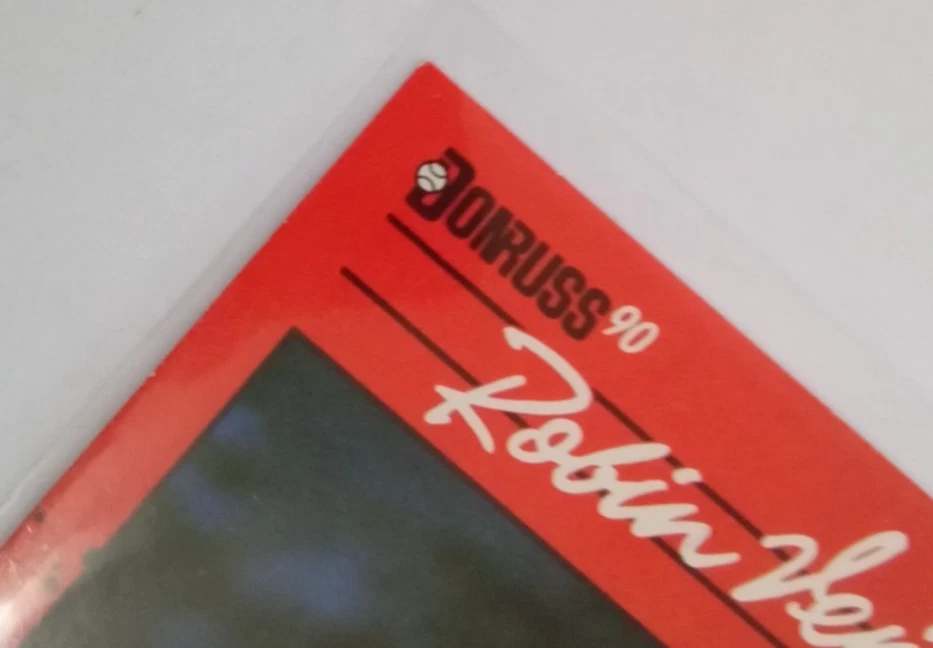 1990 DONRUSS РОБИН ВЕНТУРА ОШИБКА БЕЗ ТОЧКИ ПОСЛЕ INC ДЕБЮТАНТ КАРТА #28 БЕЛЫЙ SOX - Изображение 4 из 4