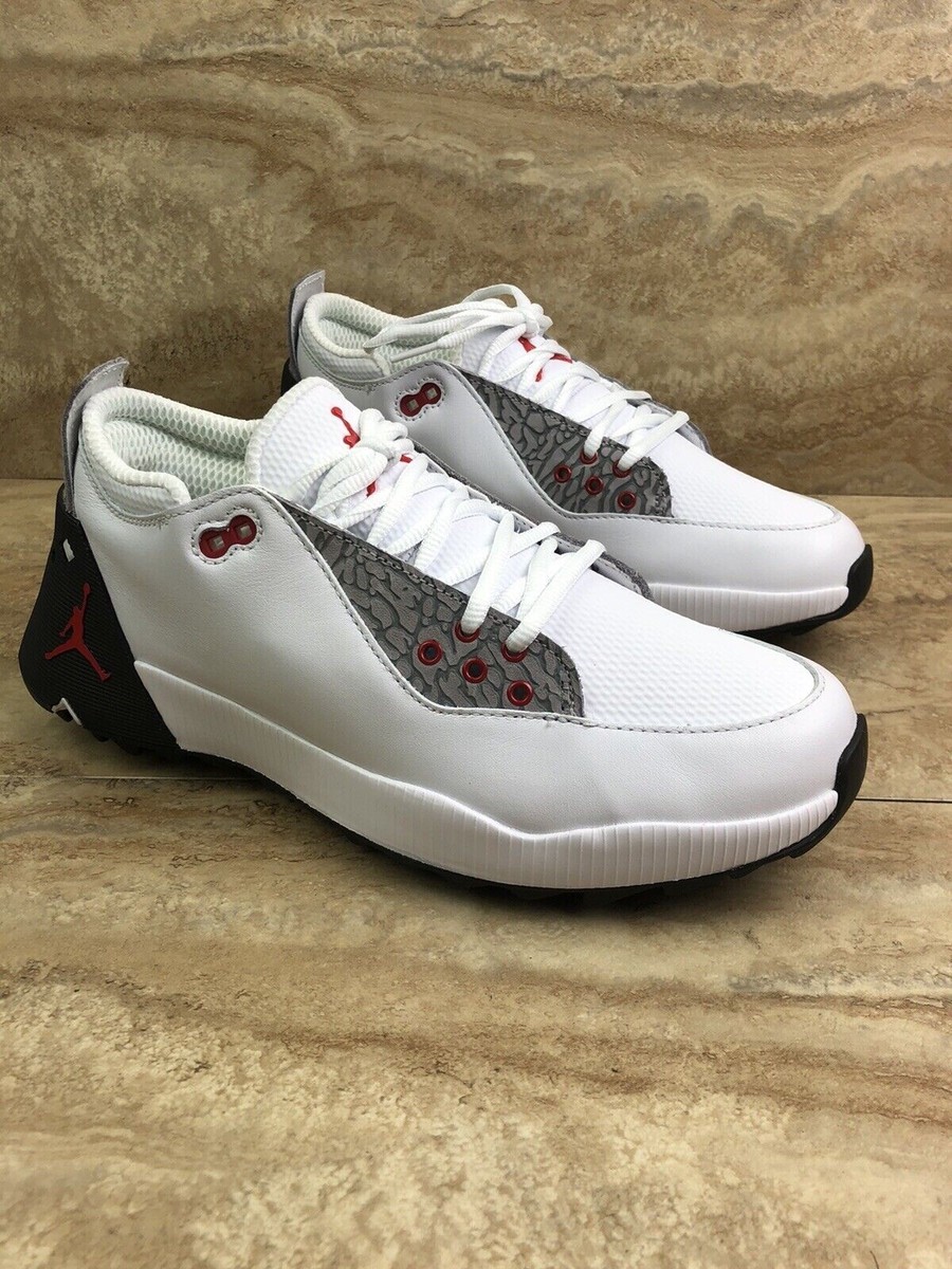 Nike Mens Jordan ADG 2 Golf Shoes Cement White Black Mens Nike Mens Jordan ADG 2 Golf Shoes Cement White Black Mens