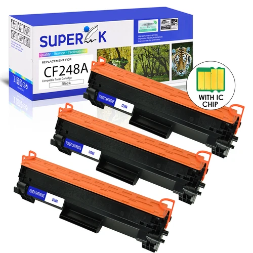 3 Pack CF248A 48A Toner Cartridge for HP LaserJet Pro M15W M15A M16W M16A M28W