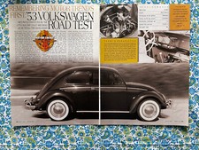 Vintage 1999 Print Ad Features The 1953 Volkswagen Beetle Motor Trend Road test