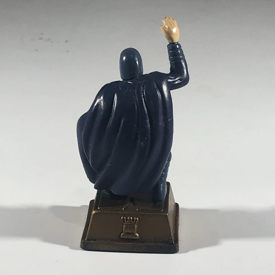 Magneto Marvel Heroes Chess Set Gold Base Rook Replacement Piece Pressman 2003 - Image 4 of 4