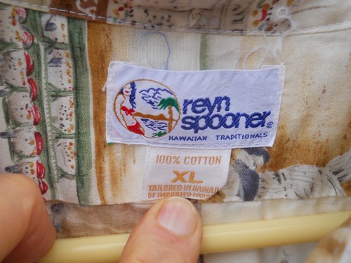 VINTAGE REYN SPOONER BASEBALL PRINT IVY LEAGUE BUTTON PULL OVER HAWAIIAN SHIRT X - Picture 6 of 6