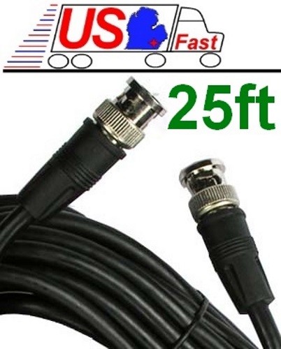 Lot50 25ft BNC RG59 Security/DSR/DV​R Video Camera Coax/Coaxial 75ohm Cable/Cord - Picture 1 of 1