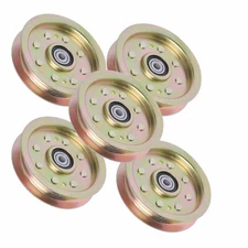 5 Pack MTD Steel Flat Idler Pulley – OEM 756-04129 for Cub Cadet/Troy-Bilt