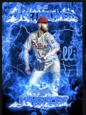 2021 Topps Bunt Digital Zack Wheeler Flamethrowers Blue Flame *Rare