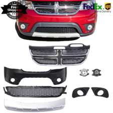 Front Bumper Cover Grille Assembly Complete Kit For 2011-2019 Dodge Journey