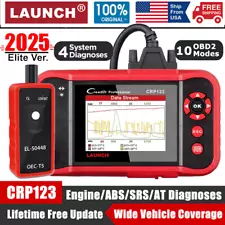 Check Engine OBD2 Scanner Transmission ABS SRS Code Reader Car Diagnostic Tool
