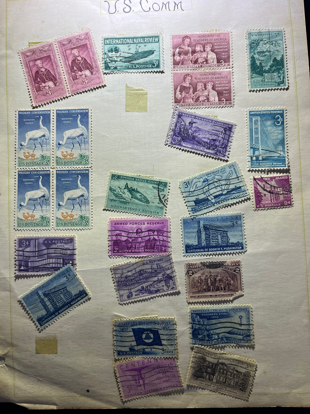 Vintage Modern Postage Stamp Album Collection With Tons Of Early