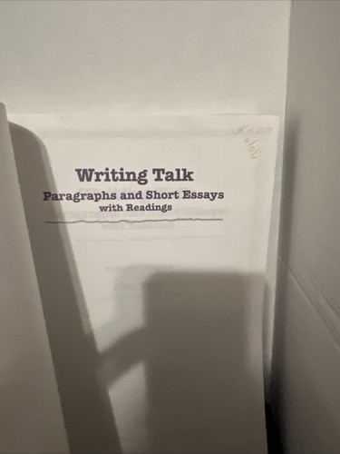 WRITING TALK: PARAGRAPHS AND SHORT ESSAYS WITH READINGS By Anthony C. Winkler - Picture 2 of 8