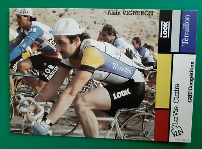 CYCLING cycling card ALAIN VIGNERON team LA VIE CLAIRE Teraillon 1984