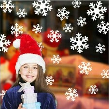 Christmas Snowflake Window Sticker Static Cling Glass Stickers Removable
