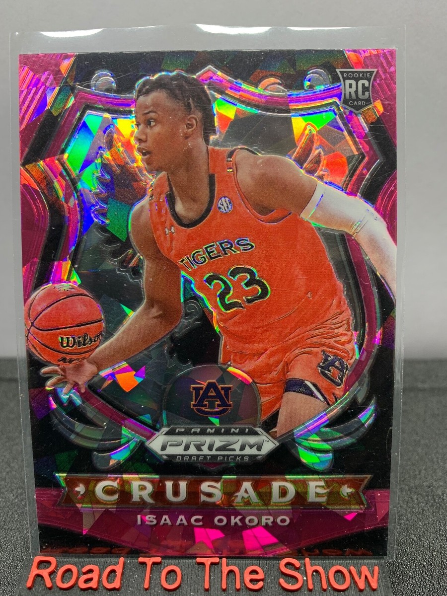 2020 Panini Prizm Draft Picks Collegiate #84 Isaac Okoro Pink Ice