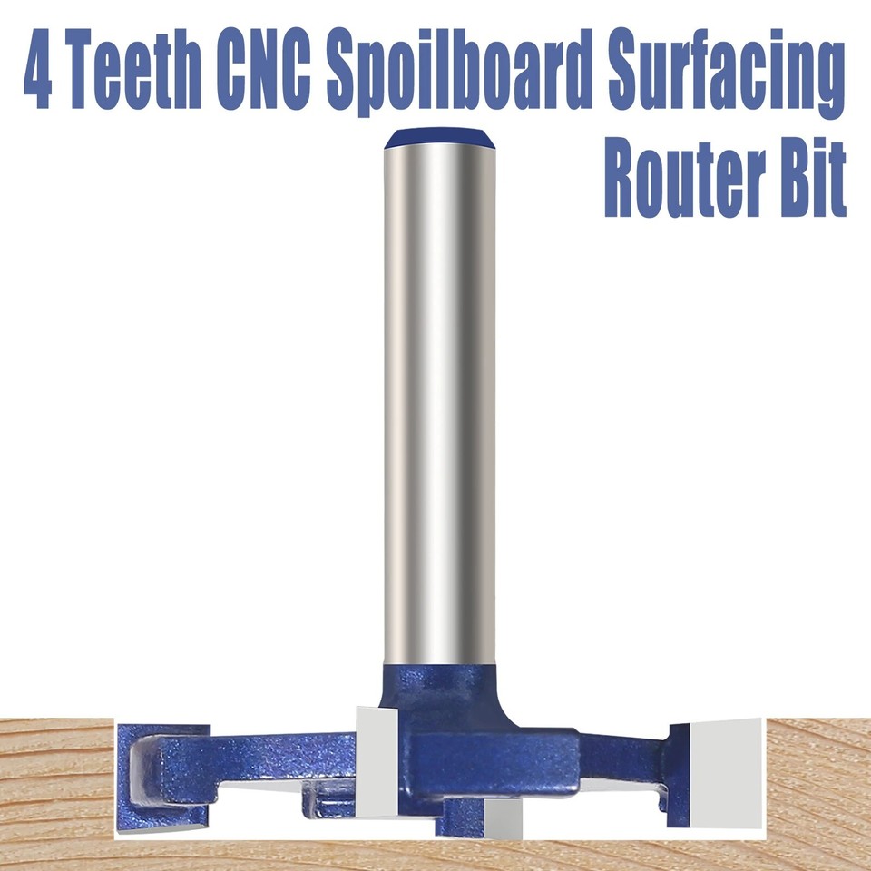 1/4''Shank CNC Spoilboard Surfacing Router Bit Carbide Insert Cutter ...