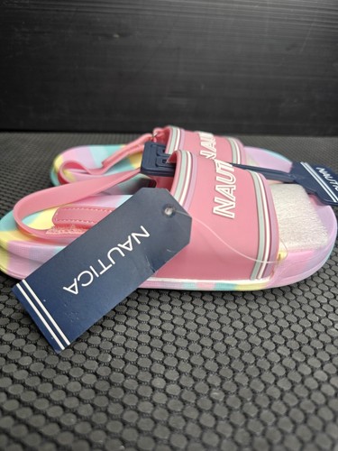 Sandalias Nautica Rainbow Pastel Luz para niños pequeños talla 11 - Imagen 4 de 5