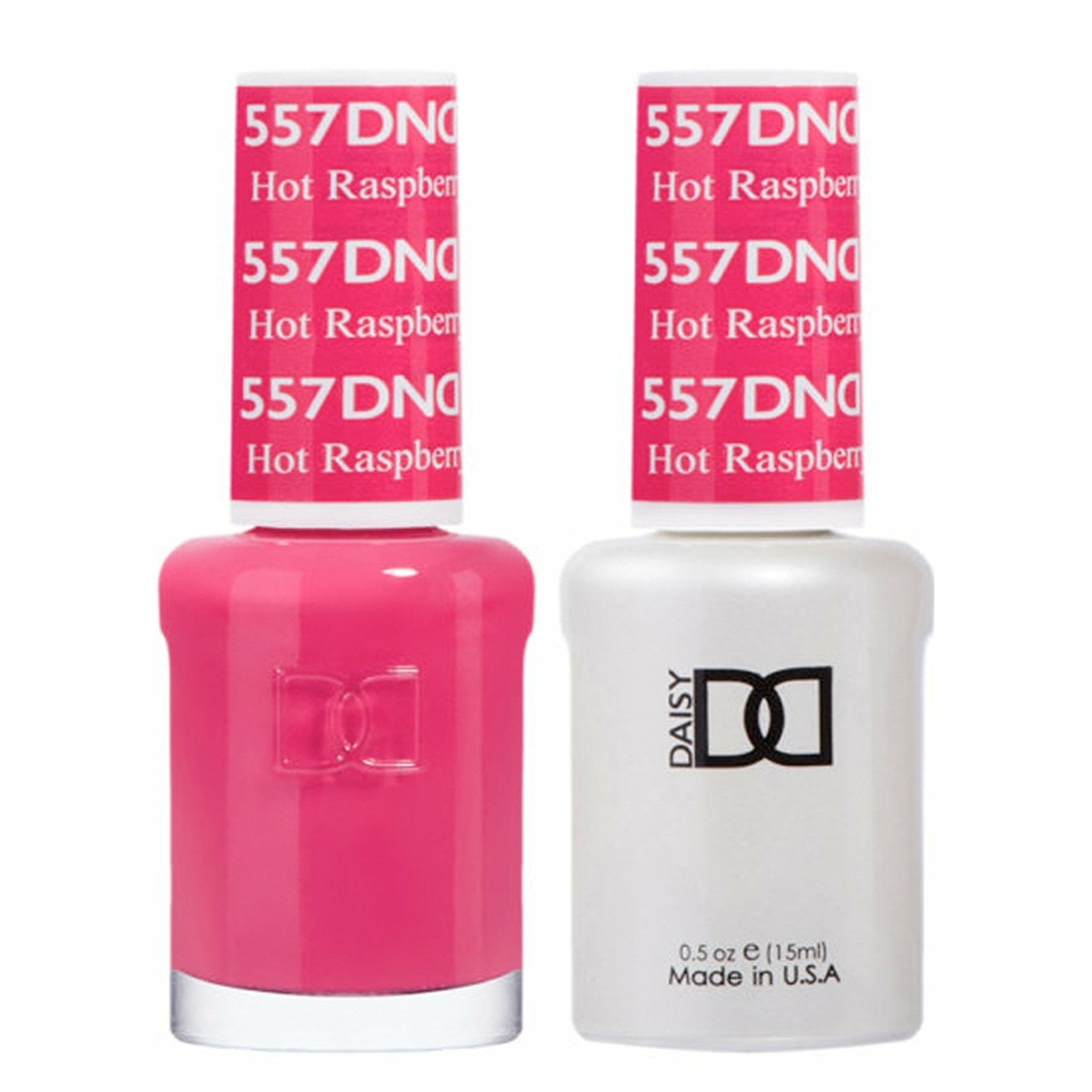 DND Duo Gel & Nail Polish Set - Hot Rasberry 557 - 2x15ml