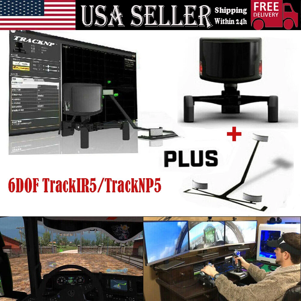 Infrared TrackIR5/TrackNP5 6DOF Head Tracking System Gaming Flight Simulator