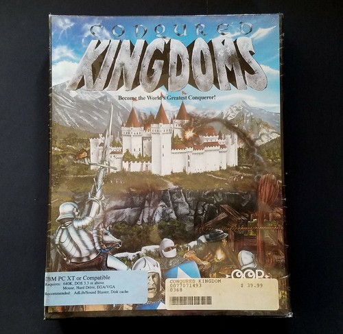 Conquered Kingdoms (PC 1992) Complete in Box - Conqured - 5.25 - SEALED ...