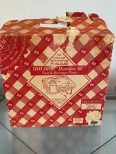 Vintage HOLDems Picnic BBQ Food Beverage Carrying Trays Set Of 4