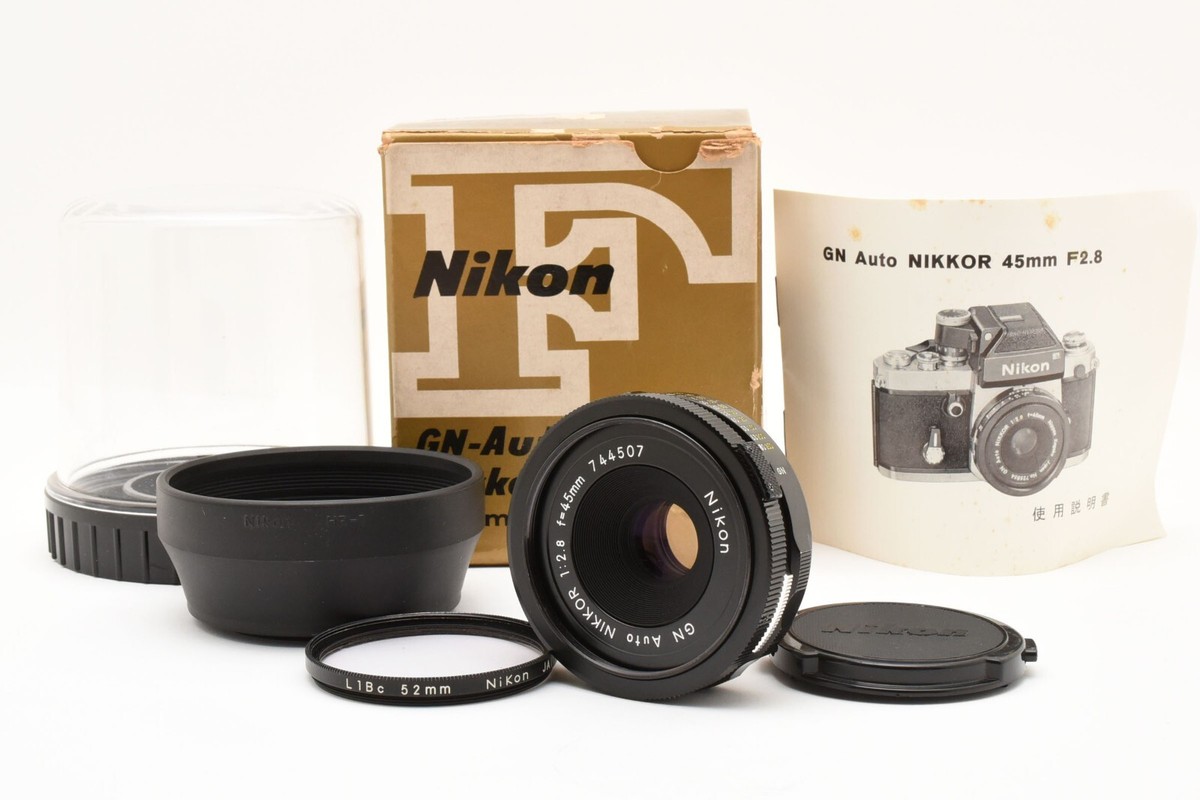 Nikon ニコン GN Auto Nikkor 45mm f2.8 非Ai RARE!! NIKON GN Auto NIKKOR 45mm f2.8 Non-Ai MF Lens