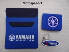 porta documenti yamaha   + polsino diapason  blu   + portachiavi  in gomma  