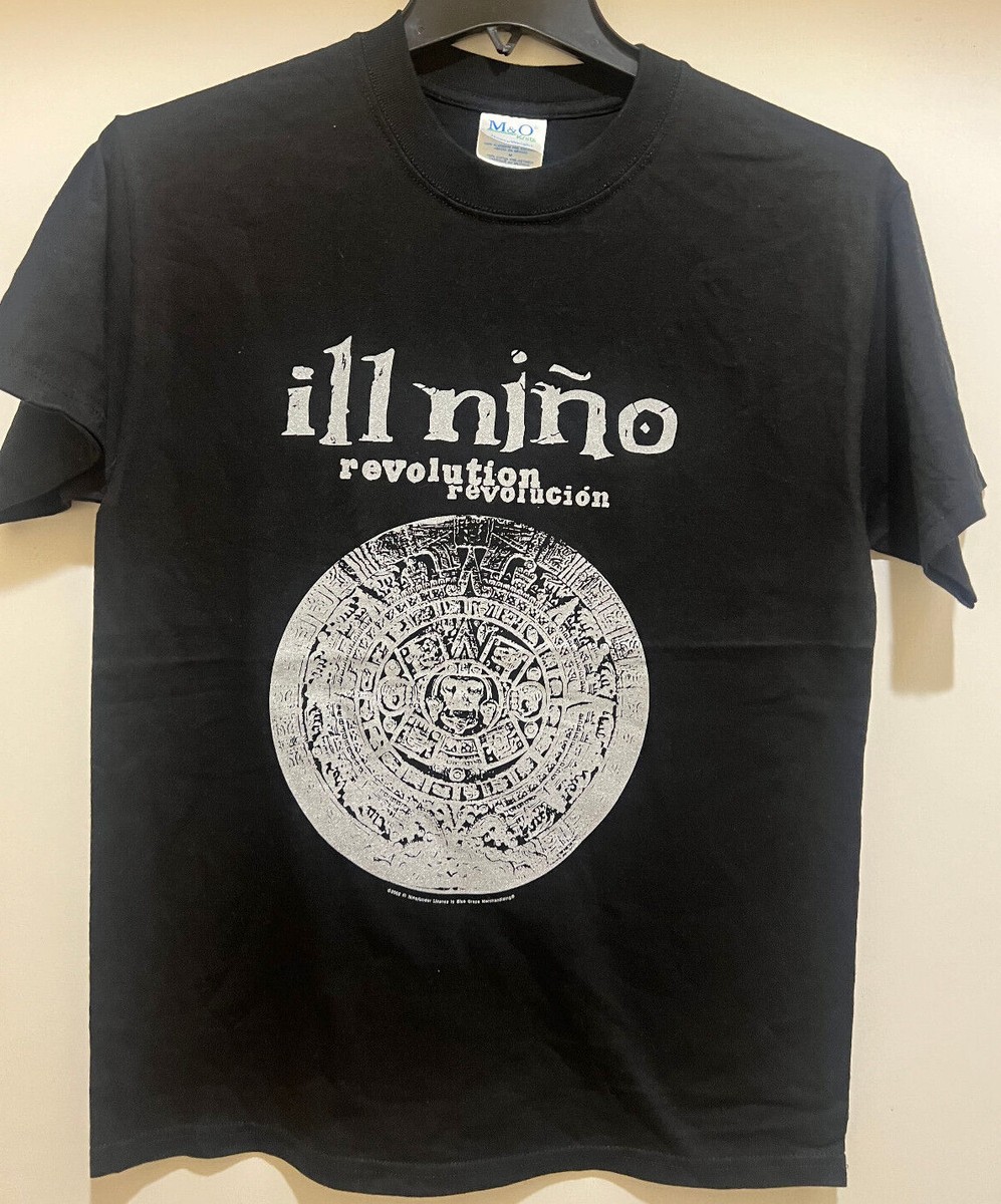 ◇ILLIGO◇ Signature Crop T-Shirt Black ill nino Revolution Revolucion Black T-Shirt - New missing