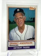 1983 Topps Sparky Anderson Baseball Card #666 NM-Mint FREE SHIPPING