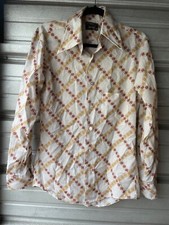 Vintage 1970's JC Penney Towncraft Penn Prest Western Shirt Longsleeve Men's S