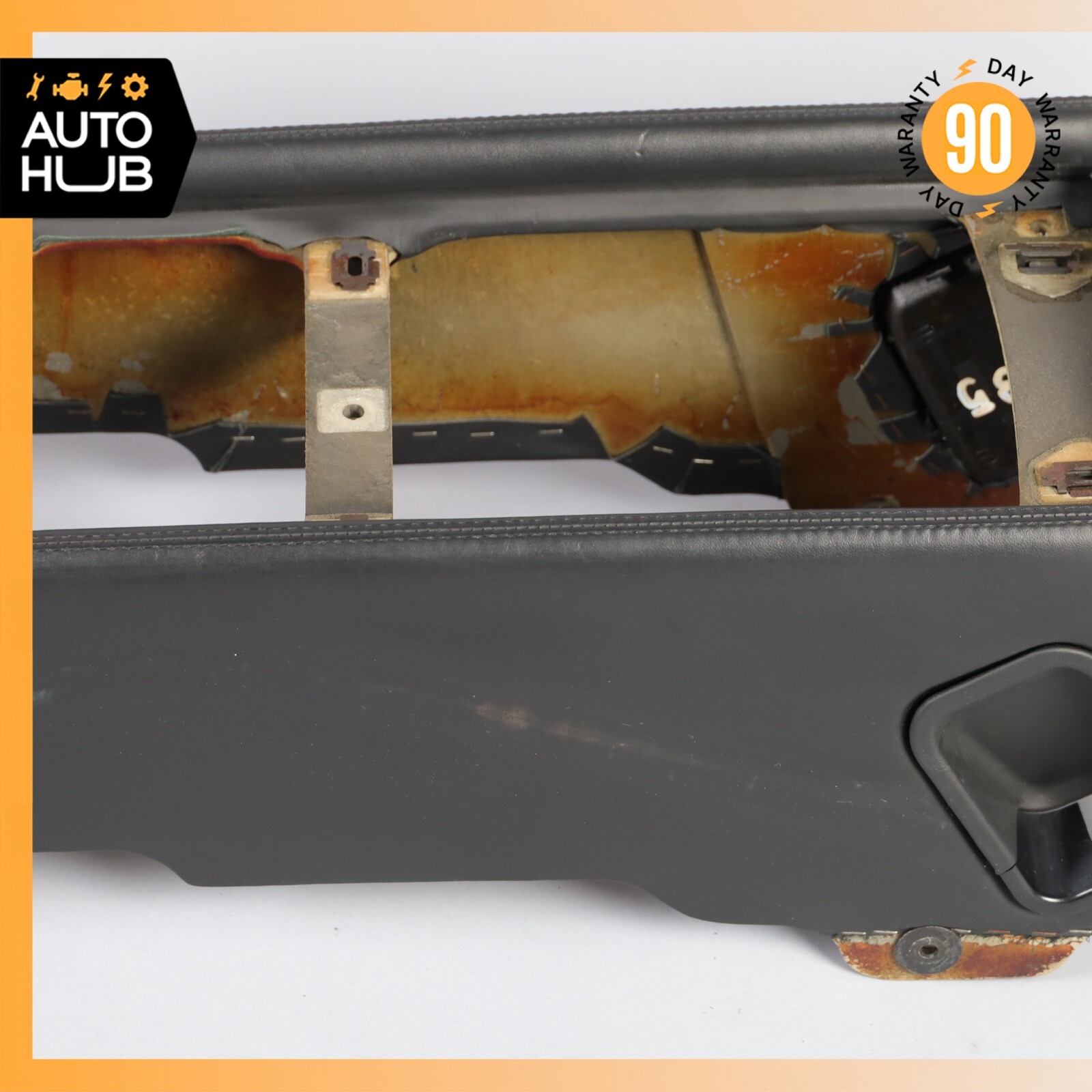 03-17 Bentley Continental GT Coupe Rear Center Console Armrest Storage Black OEM