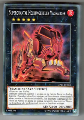 Yu-GI-OH Superquantal Mechungeheuer Magnaliger Common OP10-DE020