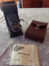 Ensign Selfix 310 Vintage camera w/ case And Original Instructions. 1938