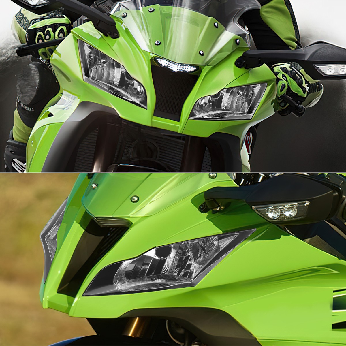 Headlight Assembly & Fairing Stay Bracket Fit For Kawasaki Ninja