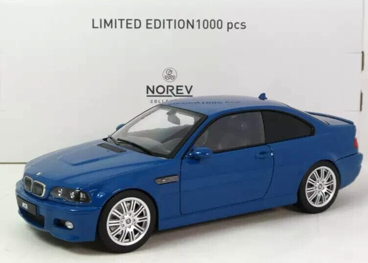 1/18 BMW M3 (E46) 2000 Blue Metallic LHD Diecast Model Car 1/18 BMW M3 (E46) 2000 Blue Metallic LHD Diecast Model Car