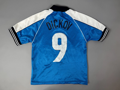 MANCHESTER CITY 1999 2001 DICKOV HOME SHIRT FOOTBALL SOCCER BOYS