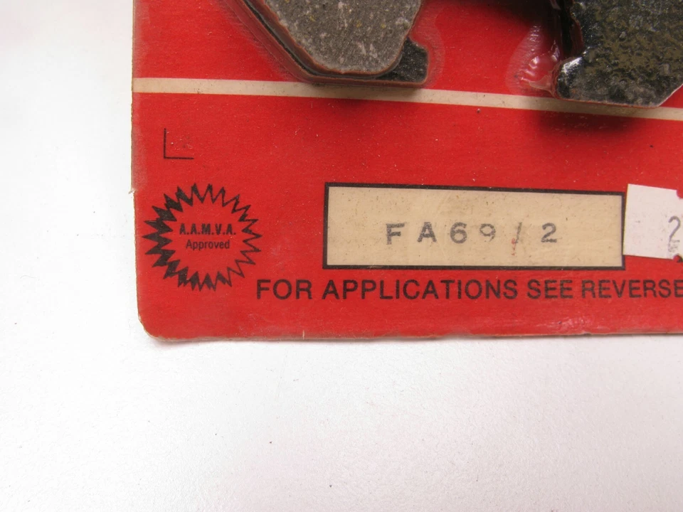 EBC FA69/2, FA 69/2, FA 69 2 pastillas de freno NOS Holland 81 HONDA CM400C GL500 CB750F Foto 2 de 4