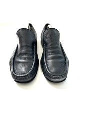 Patrick Cox Mens Black Leather Moccasins Preloved Shoes Uk 9 Eur 43