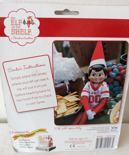 The Elf on the Shelf Claus Couture Game Day Jersey Football Shirt Clothes Toy - Picture 6 of 10