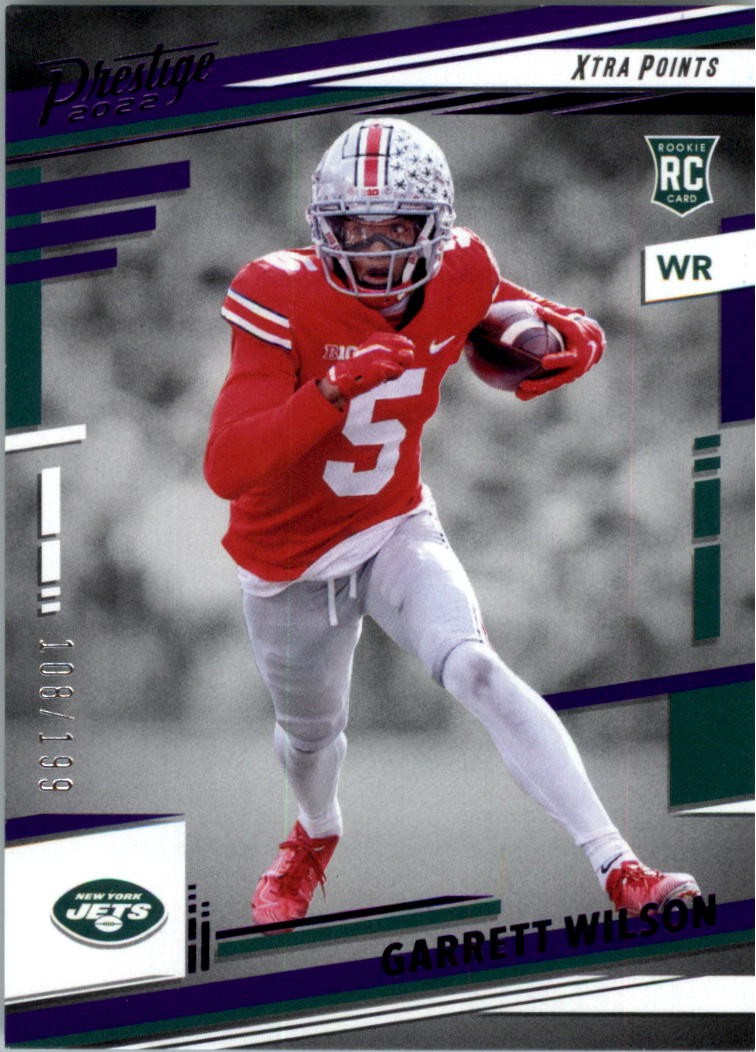 2022 Prestige Xtra Points Purple #308 Garrett Wilson /199 - FB
