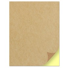 Kraft Sticker Labels 30 Sheets, Laser Inkjet Printer Paper, Brown