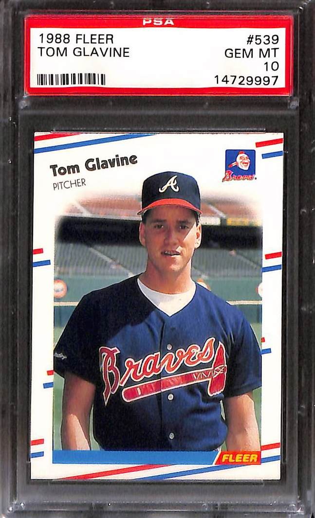 1988 Fleer #539 Tom Glavine PSA 10 GEM-MT 14729997