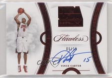2019 Panini Flawless USA Basketball Ruby 6/15 Vince Carter #USA-VC Auto HOF 3d3