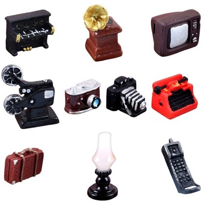2Pcs Miniature Plastic Household Appliance Models Resin Decorative Accent Gift