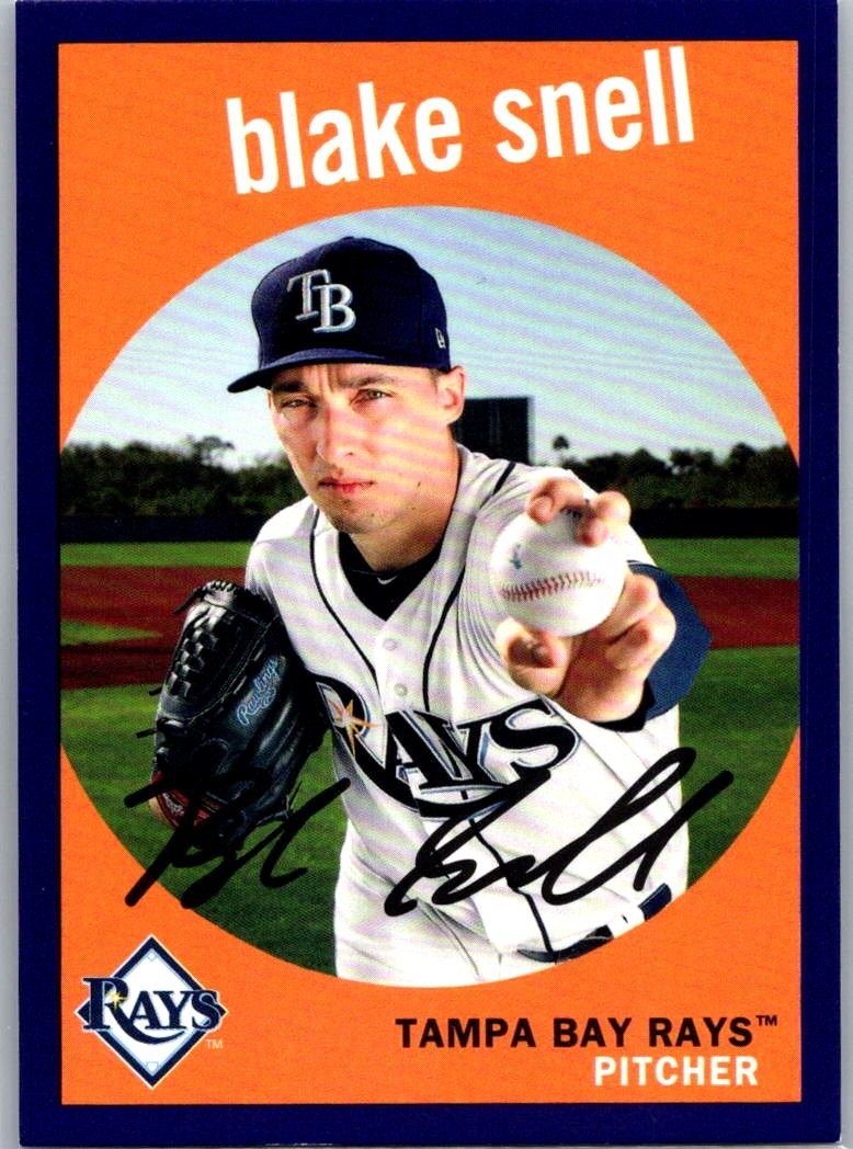 2018 Topps Archives - 1959 Design Blake Snell Purple /175 #63